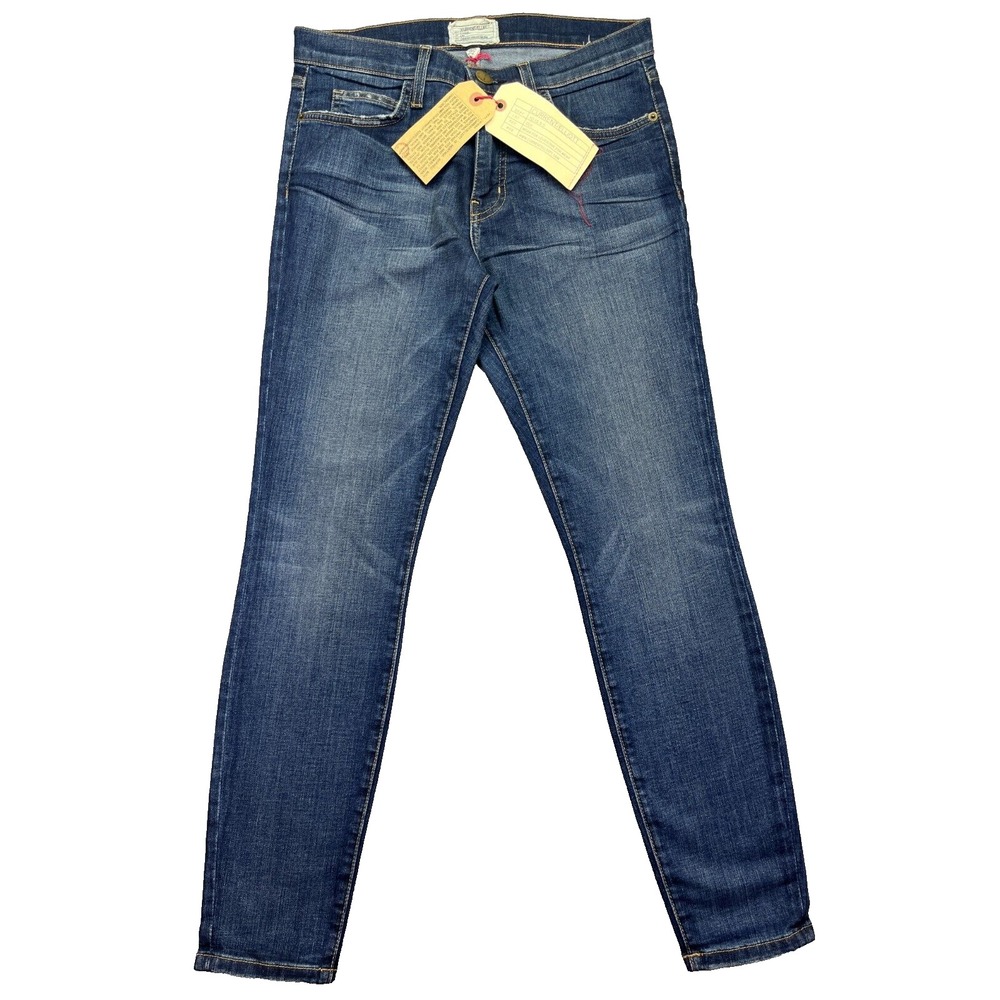 NWT Current Elliott  High Waist Stiletto Cropped Skinny Jeans 70's Sz 28 Fit 29"